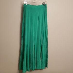 Chico's kelley green maxi skirt